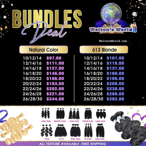 613 Blonde Hair Bundles